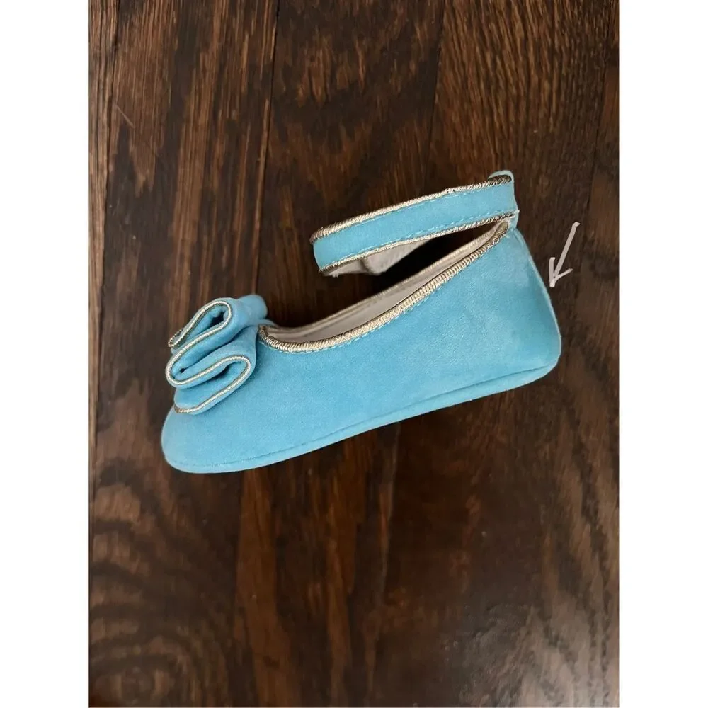 NEW Mayoral Baby 5-7 Mos (17) Ruffled Mary Jane Shoes AS IS